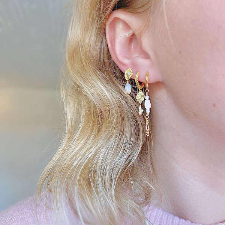 Nicoline øreringe - Guld
